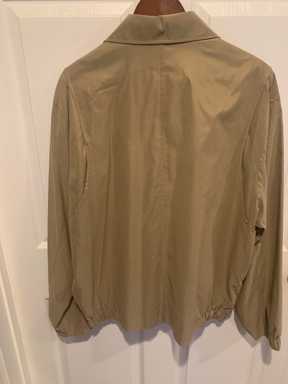 Covington Men's Tan Zip-Front Windbreaker Jacket - Picture 3 of 5